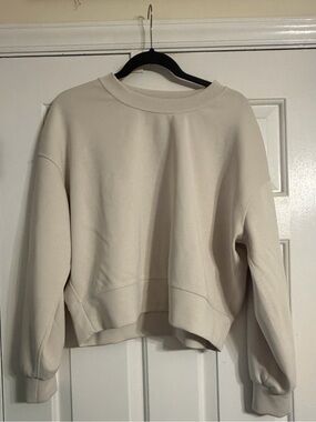 lululemon athletica Women's Cream Boxy Crewneck Sweater